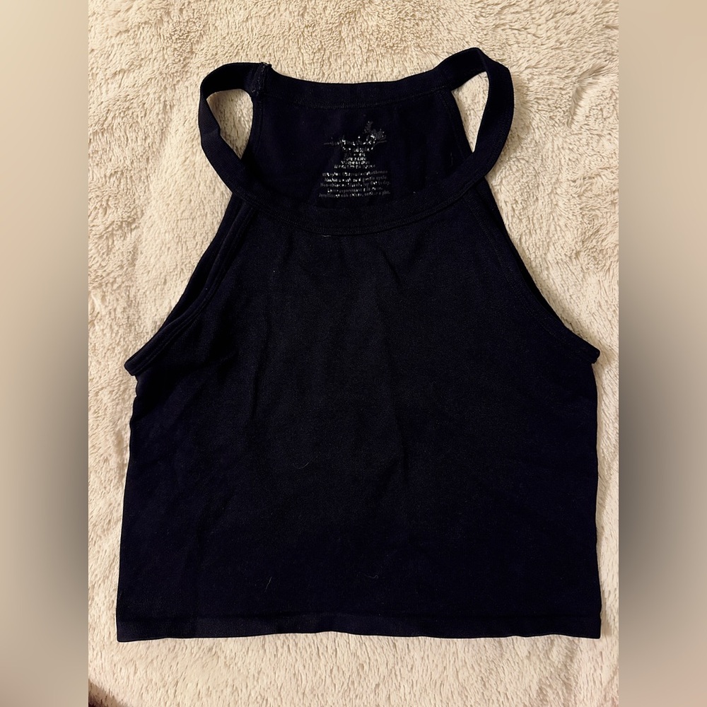 FP Movement Black Fitted Crop Tank Top
